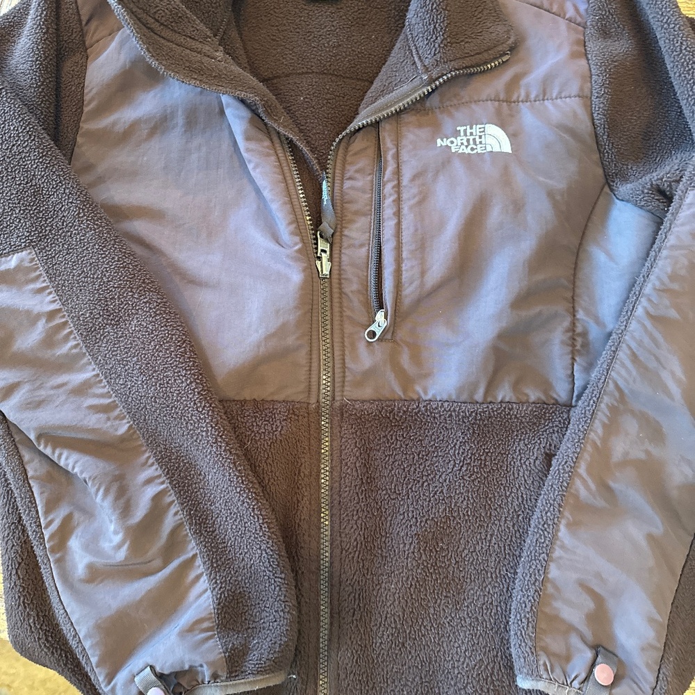 Northface Denali polar fleece jacket Brown size LG